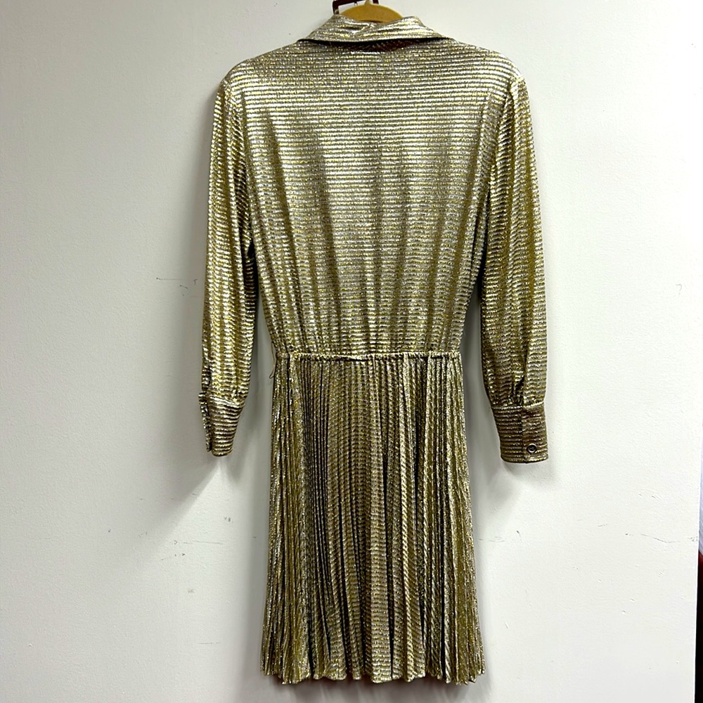 Susan Thomas Gold Metallic Dress - Picture 6 of 12